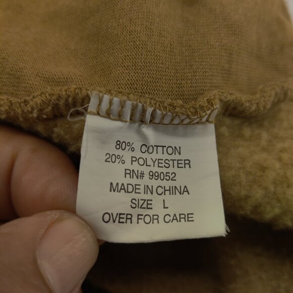 prAna Jacket Mens Large Brown Tan Full Zip Fleece Mock Neck Casual Outdoor Warm - Picture 7 of 11
